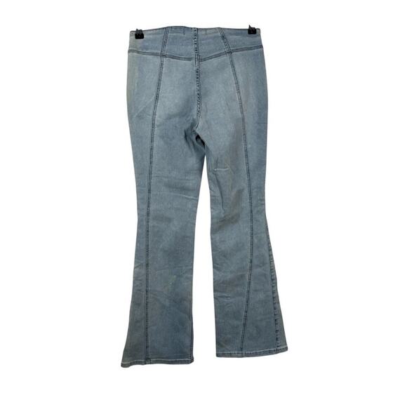 Free People We The Free Jett Low Rise Blue Fares Jeans Denim Stretch Size 26 NWT - Picture 2 of 8